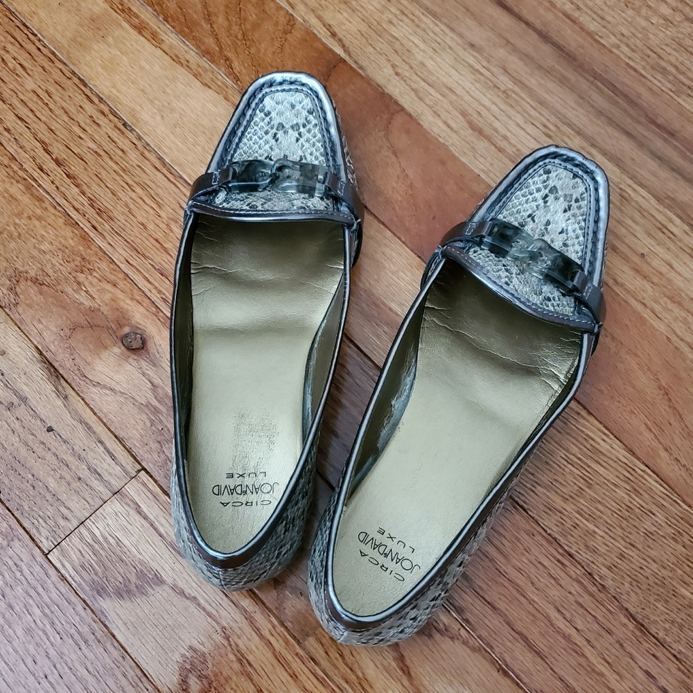 Circa Joan and David Snakeskin Loafers
